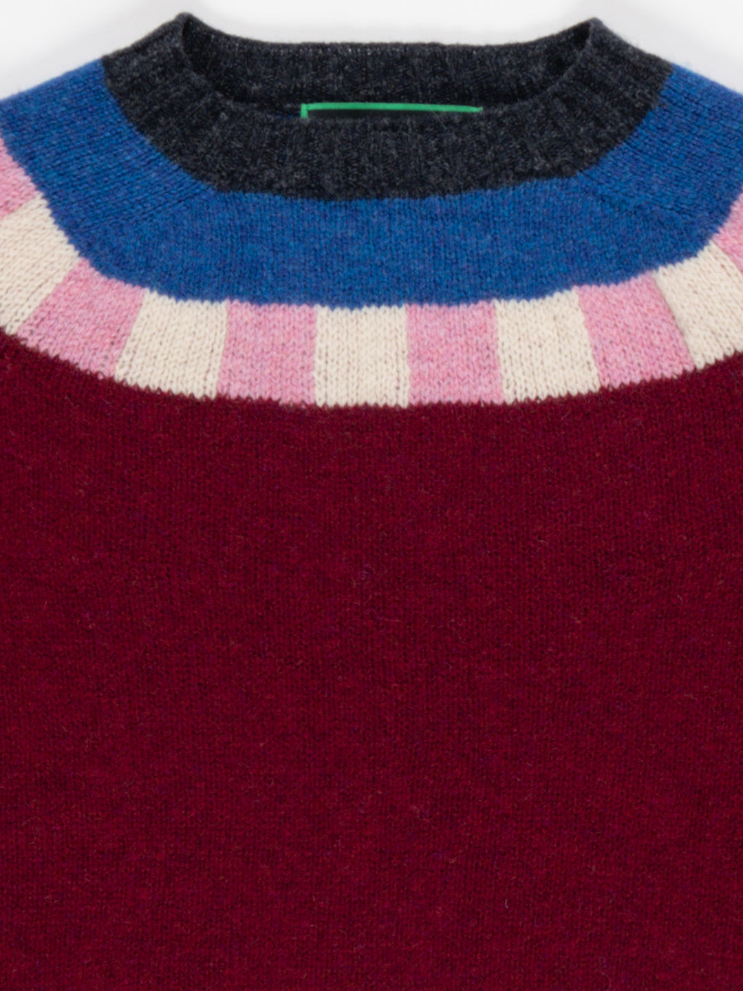 OTTI Fairisle Shetland Sweater - Burgundy