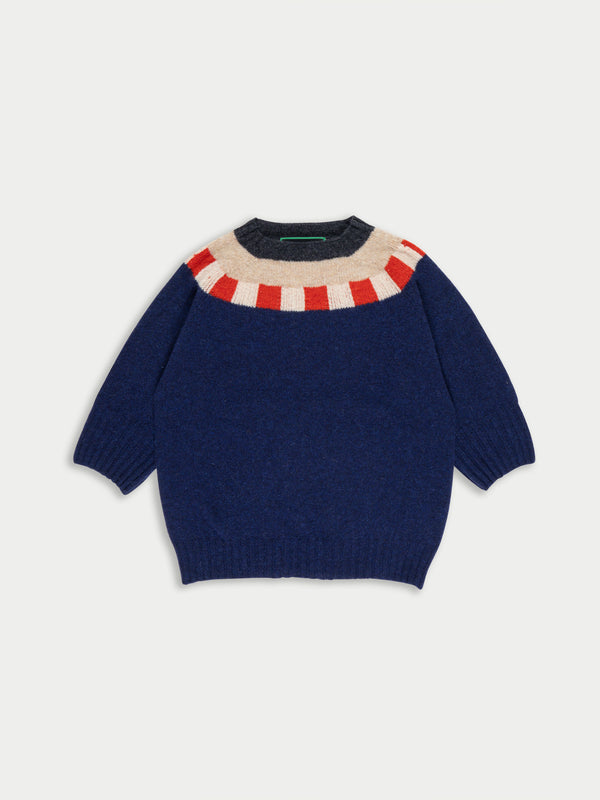 OTTI Fairisle Shetland Sweater - Navy