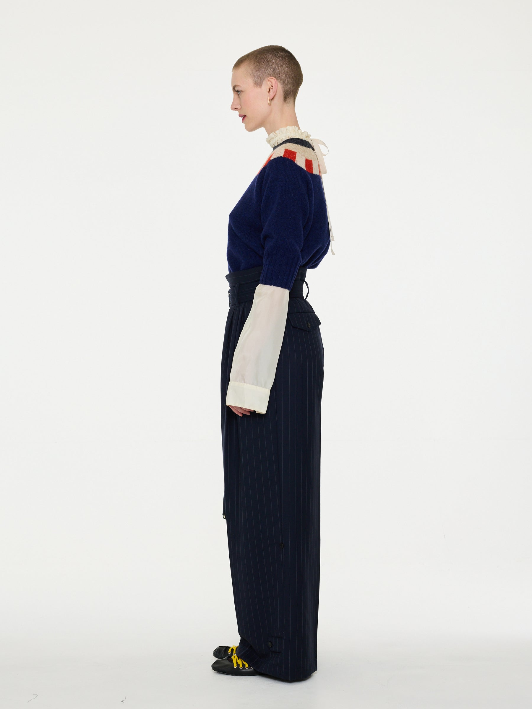 OTTI Fairisle Shetland Sweater - Navy