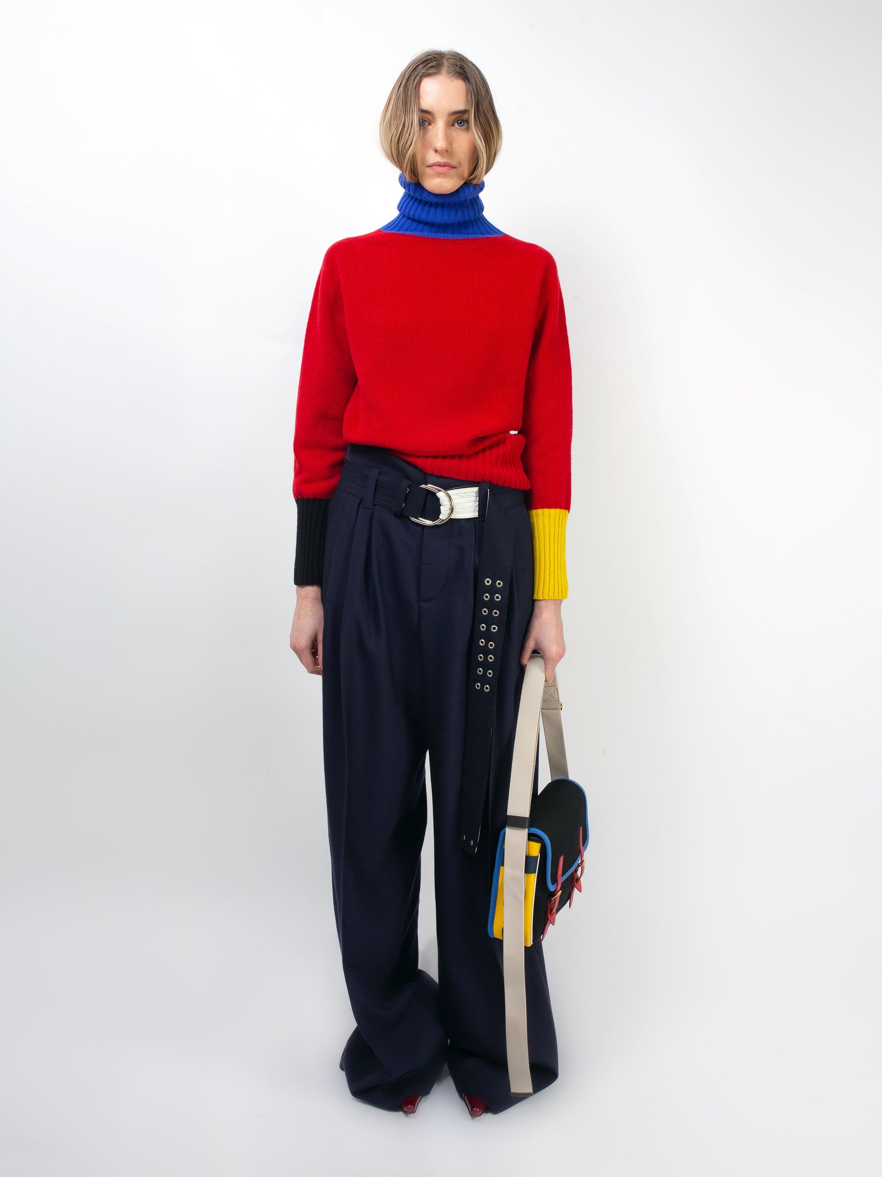 RUDI ORIGINAL Seam Free Polo Sweater - Red