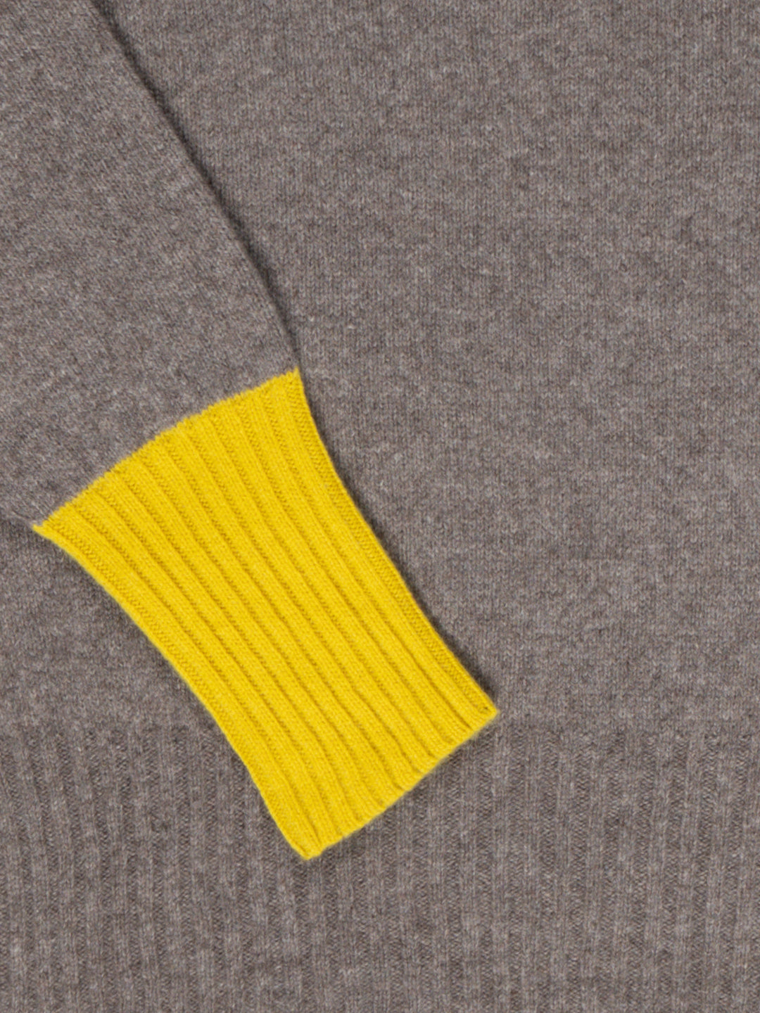 RUDI X Oversized Seam-Free Polo Sweater - Dark Natural