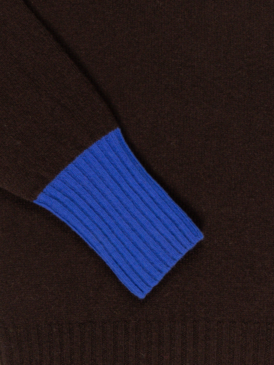 RUDI X Oversized Seam-Free Polo Sweater - Dark Brown