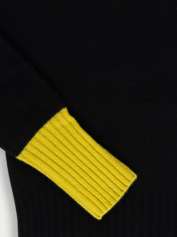 RUDI ORIGINAL Seam free Polo Sweater - Black