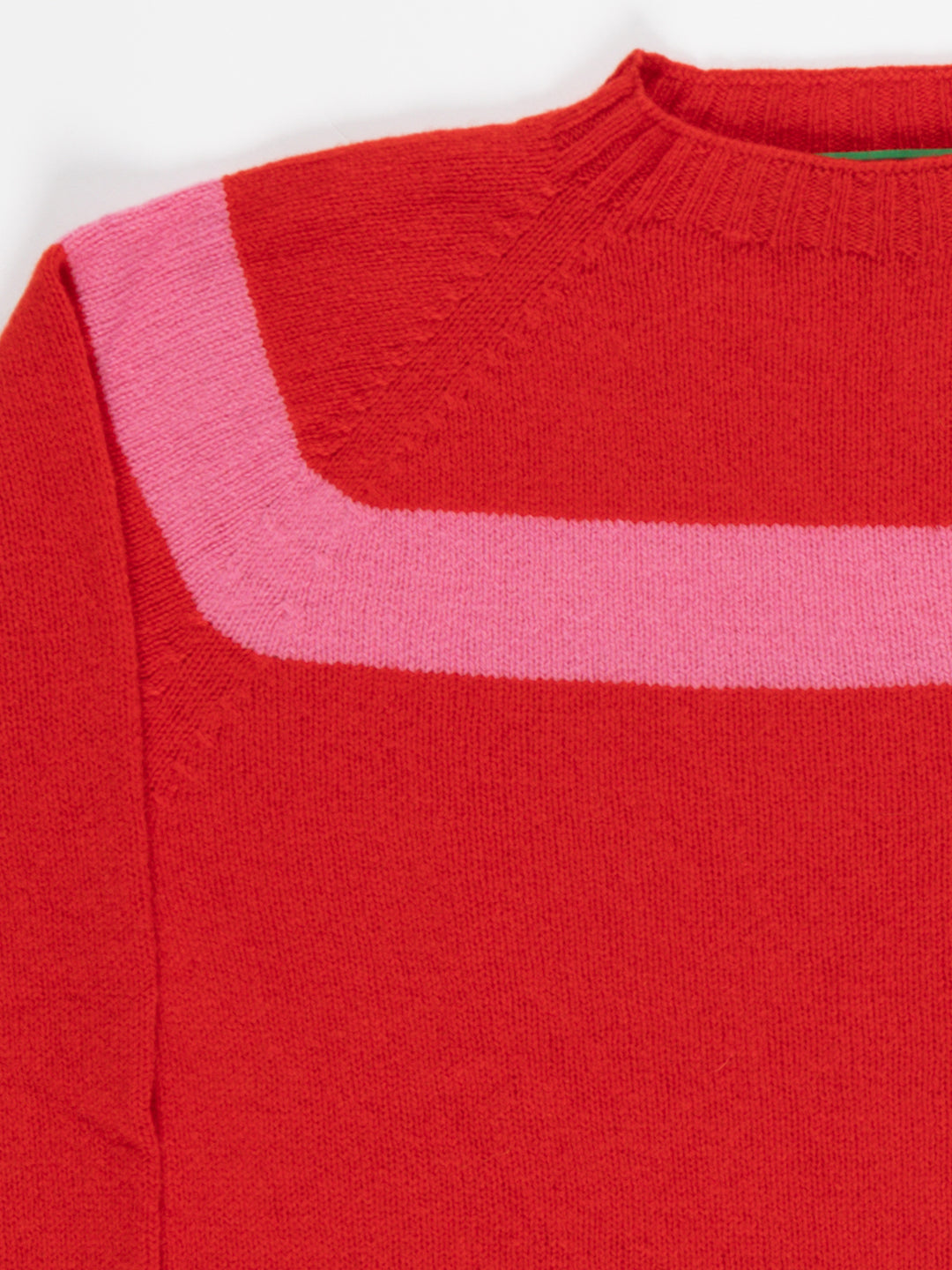 OSSIE Traditional Seam free Sweater - Red/ Pink