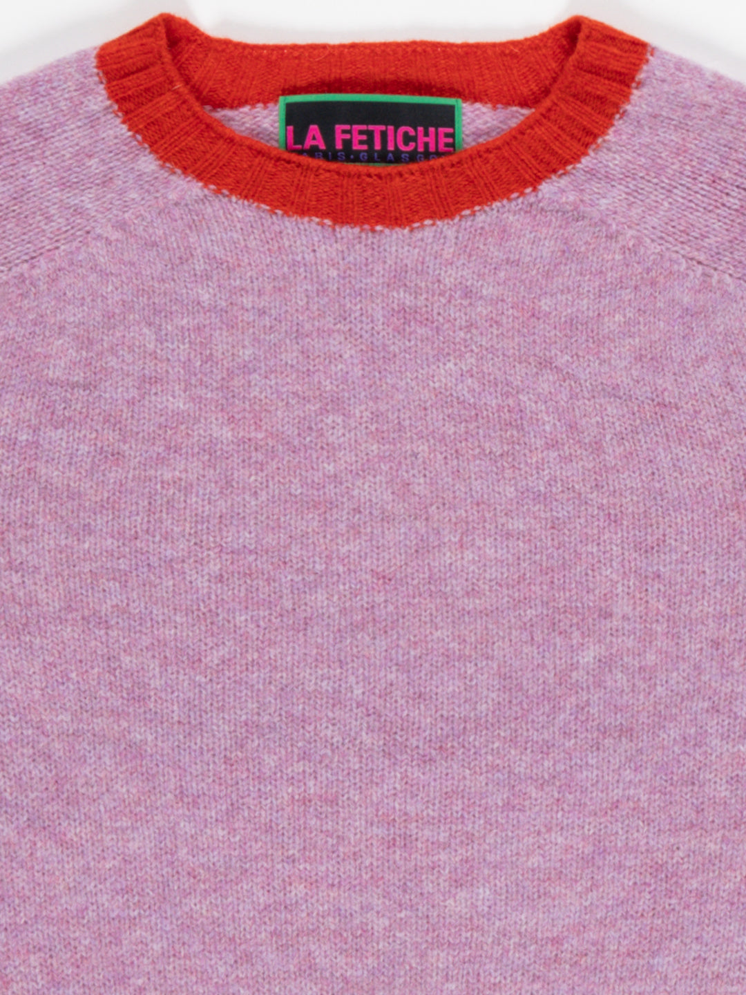 FIFI Crew Neck Shetland Sweater - Lilac