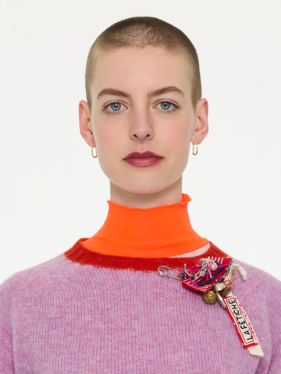 FIFI Crew Neck Shetland Sweater - Lilac
