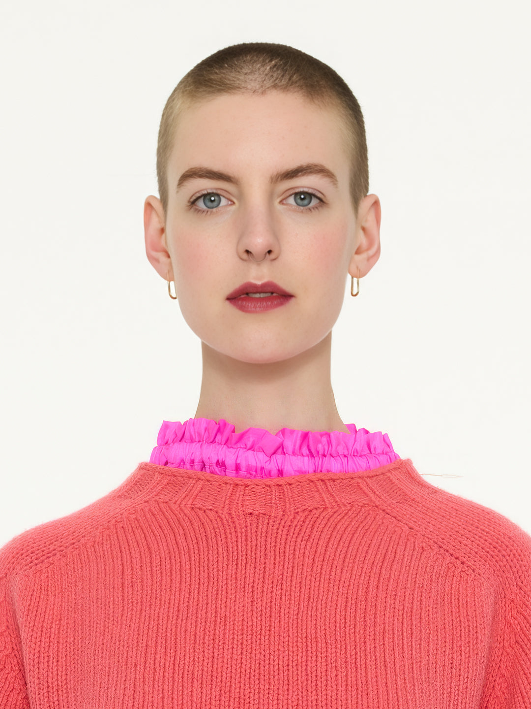 SPROUSE Unisex Mens Lambswool Sweater - Coral